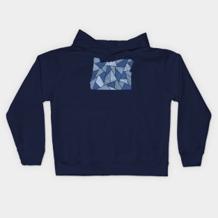 Oregon Mosaic - Mount Hood Kids Hoodie